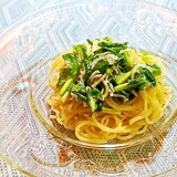 ルッコラとしらすの冷製パスタ